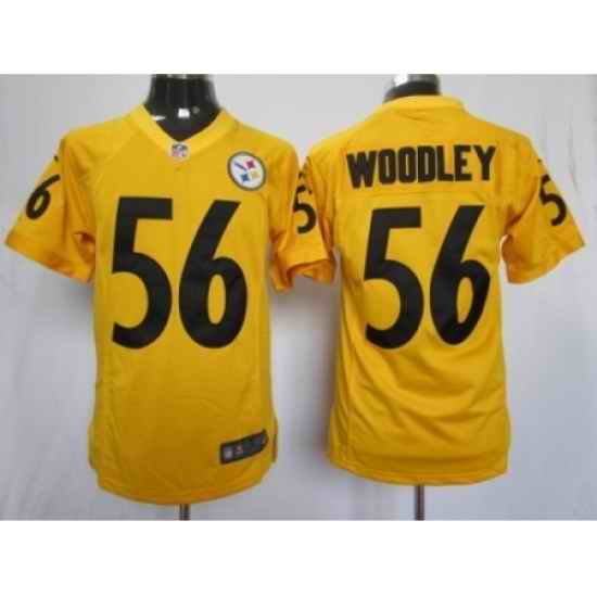 Nike Pittsburgh Steelers 56 Lamarr Woodley yello Limited NFL Jersey